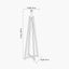 Whitby Natural Wood Tapered 4 Post Floor Lamp Base