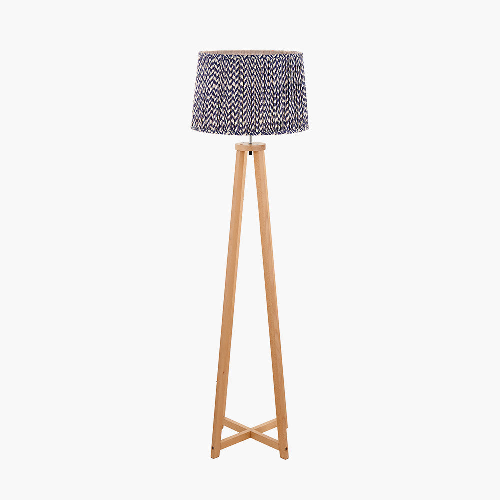 Whitby Natural Wood Tapered 4 Post Floor Lamp Base