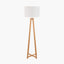 Whitby Natural Wood Tapered 4 Post Floor Lamp Base