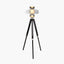 Hereford Silver and Black Tripod Floor Lamp