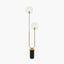Florence Black Metal & Glass Floor Lamp