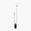 Florence Black Metal & Glass Floor Lamp