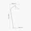 Toulon Black Metal Task Floor Lamp