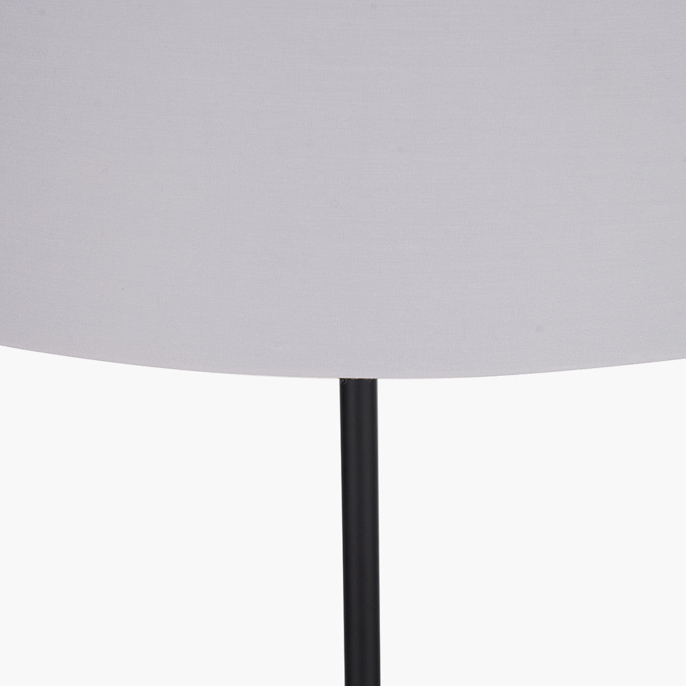 Elin Matt Black & Ivory Floor Lamp