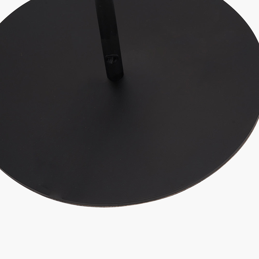 Elin Matt Black & Ivory Floor Lamp