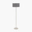 Elin Brushed Silver & Steel Grey Floor Lamp