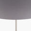Elin Brushed Silver & Steel Grey Floor Lamp