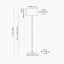 Gianni Brushed Silver and Wood Effect Floor Lamp