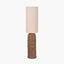 Andros Brown Woven Seagrass Floor Lamp
