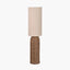 Andros Brown Woven Seagrass Floor Lamp