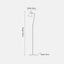 Benedict Black and Brushed Silver Metal Floor Lamp
