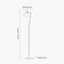 Benedict Sage and Brushed Silver Metal Floor Lamp