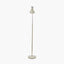 Benedict Sage and Brushed Silver Metal Floor Lamp