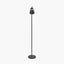 Theia Black and Brushed Brass Task Floor Lamp