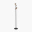 Xena Black and Rose Gold Metal LED Floor Lamp
