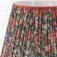 Emilio Matt Black Candlestick Floor Lamp Base with Floressa 45cm Red Floral Patterned Mushroom Pleat Tapered Lamp Shade
