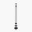 Emilio Matt Black Candlestick Floor Lamp Base