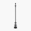 Emilio Matt Black Candlestick Floor Lamp Base