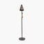 Emiliano Antique Bronze and Antique Brass Adjustable Task Floor Lamp