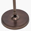 Piero Antique Bronze Metal Candlestick Floor Lamp Base with Winston 45cm White Handloom Tapered Lampshade