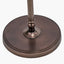 Piero Antique Bronze Metal Candlestick Floor Lamp Base with Ornella 45cm Green Floral Design Mushroom Pleat Empire Lamp Shade