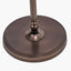 Piero Antique Bronze Metal Candlestick Floor Lamp Base with Garbo 45cm Cream Silk Mix Pinch Pleat Tapered Lampshade