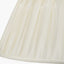 Piero Antique Bronze Metal Candlestick Floor Lamp Base with Garbo 45cm Cream Silk Mix Pinch Pleat Tapered Lampshade