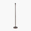 Piero Antique Bronze Metal Candlestick Floor Lamp Base
