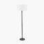Piero Antique Bronze Metal Candlestick Floor Lamp Base