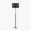 Bryce Black and Gold Metal Rise and Fall Floor Lamp
