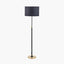 Bryce Black and Gold Metal Rise and Fall Floor Lamp