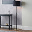 Bryce Black and Gold Metal Rise and Fall Floor Lamp