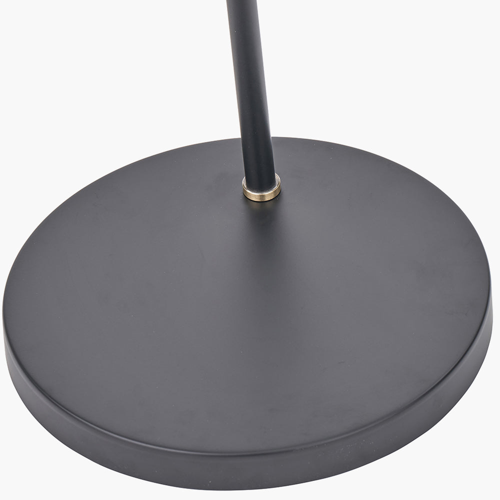 Augusto Black and Gold Task Floor Lamp