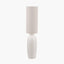Linnea White Grooved Ceramic Floor Lamp