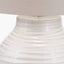 Linnea White Grooved Ceramic Floor Lamp