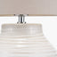 Linnea White Grooved Ceramic Floor Lamp