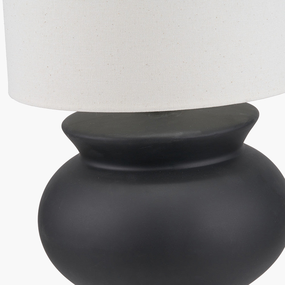 Sloane Black Contemporary Ceramic Floor Lamp