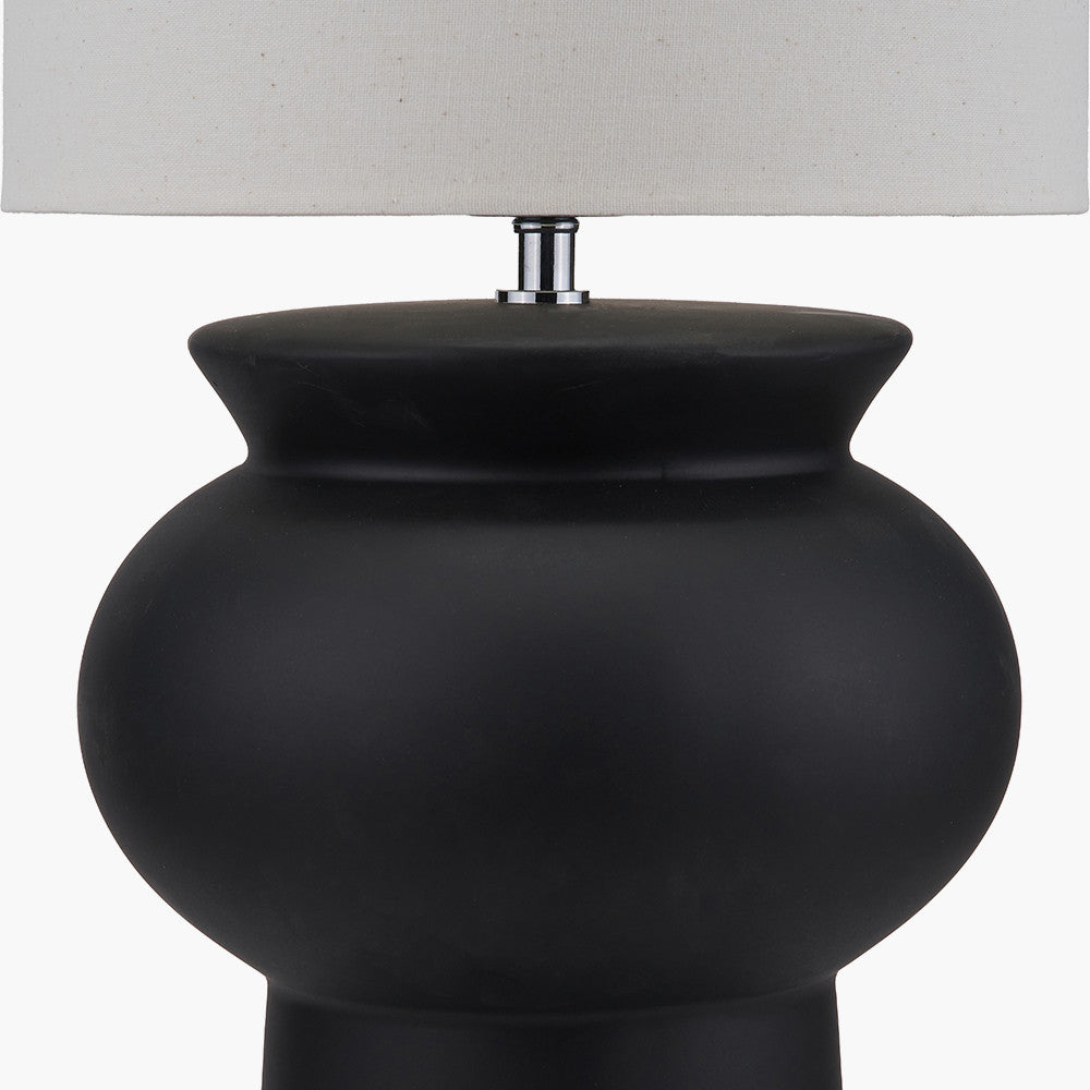 Sloane Black Contemporary Ceramic Floor Lamp