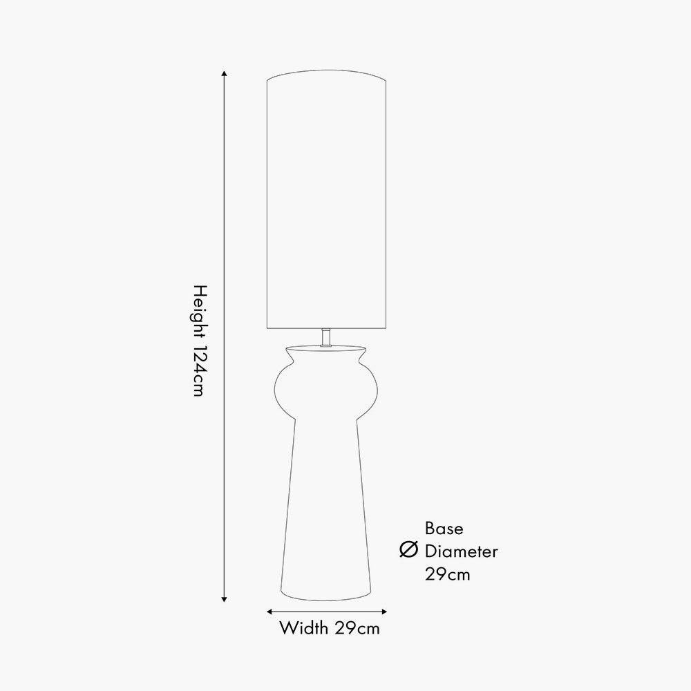 Sloane Black Contemporary Ceramic Floor Lamp