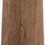 Esha Natural Conical Wood Floor Lamp Base with Milos 50cm Pistachio Green Linen Tapered Lampshade