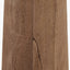 Esha Natural Conical Wood Floor Lamp Base with Rouen 50cm White Boucle Cylinder Lampshade