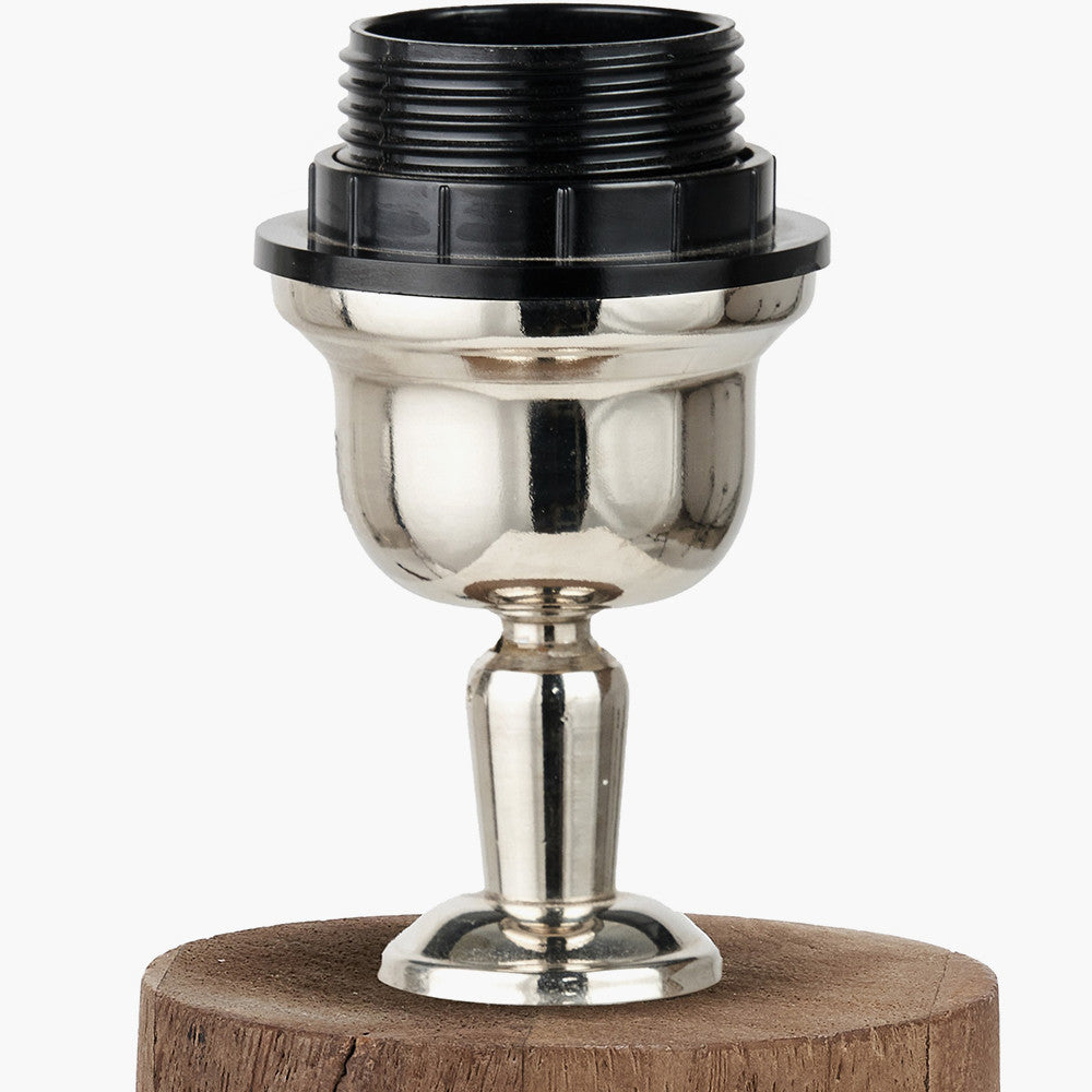 Esha Natural Conical Wood Floor Lamp Base