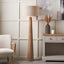 Esha Natural Conical Wood Floor Lamp Base