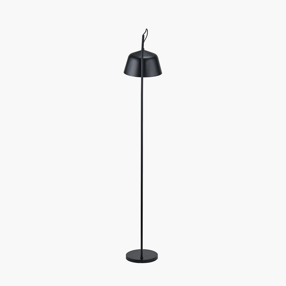 Amalie Black Metal Retro Task Floor Lamp