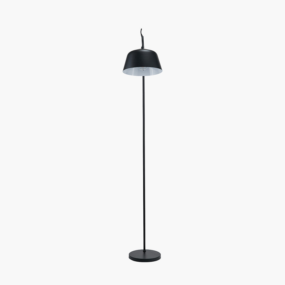 Amalie Black Metal Retro Task Floor Lamp