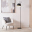 Amalie Black Metal Retro Task Floor Lamp