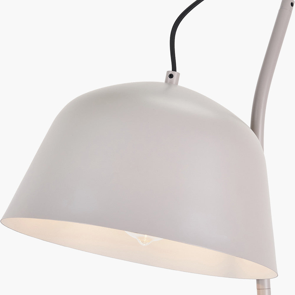 Amalie Grey Metal Retro Task Floor Lamp
