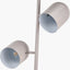 Finn Grey Metal Cloche Two Head Floor Lamp