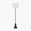 Vala Graphite Metal Textured Effect Ball Floor Lamp