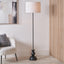 Vala Graphite Metal Textured Effect Ball Floor Lamp